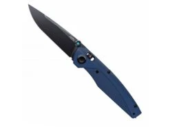 ANV Knives A100 CPM MAGNACUT, DLC, Alock, GRN Blue ANVA100-008, Couteau De Poche