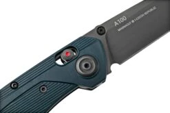 ANV Knives A100 CPM MAGNACUT, DLC, Alock, GRN Blue ANVA100-008, Couteau De Poche -Couteaux De Poche Soldes ANVA100 005 06 anvknives