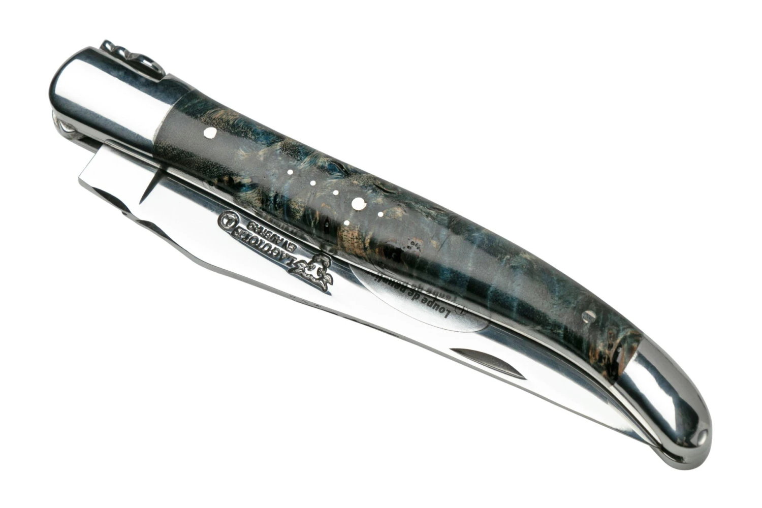 Laguiole En Aubrac Blue Poplar Burl L0212LBPIFSJ1 Bois De Peuplier, Poli, Couteau De Poche Laguiole, 12 Cm 6 Laguiole En Aubrac Blue Poplar Burl L0212LBPIFSJ1 Bois De Peuplier, Poli, Couteau De Poche Laguiole, 12 Cm - Image 4