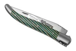 Laguiole En Aubrac Samba Turquoise L0212SATIF Bois De Samba Turquoise, Mat, Couteau De Poche Laguiole, 12 Cm -Couteaux De Poche Soldes AUL0212SATIF 04 laguioleaubrac