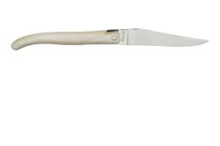 Laguiole En Aubrac Le Perlé 12 Cm L0512OS6J3 Full Handle Os Blanc -Couteaux De Poche Soldes AUL0512OS6J3 02 laguioleaubrac