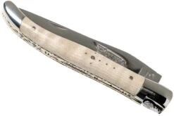 Laguiole En Aubrac 12cm Doubles Platines, érable Ondé Guilloché à La Main L0712EEN1/FSJ1 -Couteaux De Poche Soldes AULL0712EEN1 FSJ1 04 laguiole en aubrac