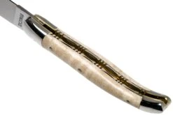 Laguiole En Aubrac 12cm Doubles Platines, érable Ondé Guilloché à La Main L0712EEN1/FSJ1 -Couteaux De Poche Soldes AULL0712EEN1 FSJ1 05 laguiole en aubrac