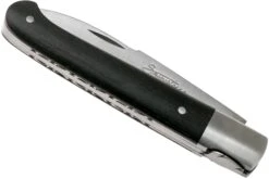 Laguiole En Aubrac Sauveterre 9 Cm Guillocheés Bois D'ébène, Couteau De Gentleman -Couteaux De Poche Soldes AULSAUV EB GUI 04 laguiole en aubrac