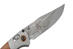 Benchmade Mini Crooked River Whitetail Limited Edition Artist Series 15085-2202, Couteau De Poche De Chasse, Casey Underwood Design -Couteaux De Poche Soldes BE15085 2202 06 benchmade