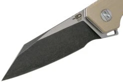 Bestech Barracuda BG15C-2 Black Stonewash Satin, Beige G10, Couteau De Poche -Couteaux De Poche Soldes BHBG15C 2 03 bestech knives