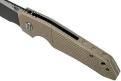 Bestech Barracuda BG15C-2 Black Stonewash Satin, Beige G10, Couteau De Poche -Couteaux De Poche Soldes BHBG15C 2 07 bestech knives