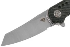 Bestech Syntax BG40D Black Micarta, Two Tone Satin Couteau De Poche, Todd Knife & Tool Design -Couteaux De Poche Soldes BHBG40D 03 bestech