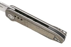 Bestech Syntax BG41E Stonewashed, Green Micarta Couteau De Poche -Couteaux De Poche Soldes BHBG41E 07 bestech