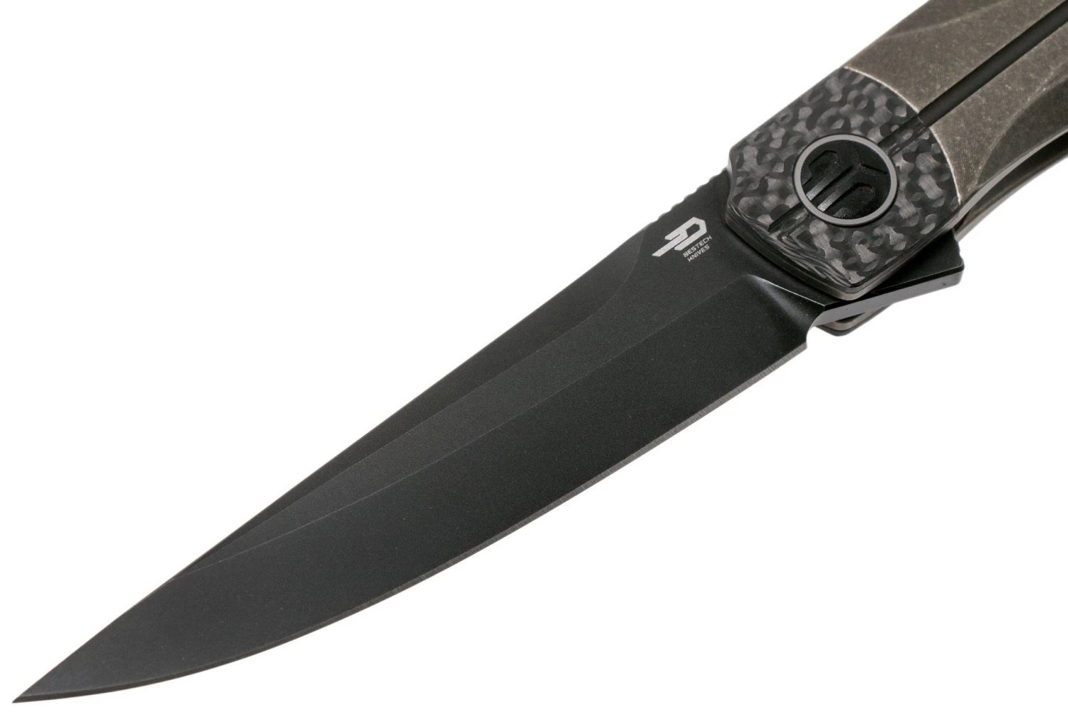 Bestech Thyra BT2106C Bronze Stonewashed Titanium, Carbonfiber Bolster, Blackwashed Couteau De Poche, Kombou Design 4 Bestech Thyra BT2106C Bronze Stonewashed Titanium, Carbonfiber Bolster, Blackwashed Couteau De Poche, Kombou Design - Image 2