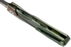 Bestech Thyra BT2106E Green Stonewashed Titanium, Copper Bolster, Two Tone Black Couteau De Poche, Kombou Design -Couteaux De Poche Soldes BHBT2106E 05 bestech