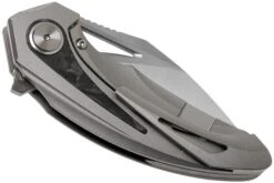 Bestech Nuke BT2107A Grey Blasted Titanium, Blue Marbled Carbonfiber, Satin Couteau De Poche, Kombou Design -Couteaux De Poche Soldes BHBT2107A 04 bestech