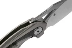 Bestech Nuke BT2107A Grey Blasted Titanium, Blue Marbled Carbonfiber, Satin Couteau De Poche, Kombou Design -Couteaux De Poche Soldes BHBT2107A 06 bestech