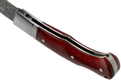 Böker Boxer 111025DAM Damascus, Micarta Couteau De Gentleman, Raphael Durand Design -Couteaux De Poche Soldes BO111025DAM 05 boker