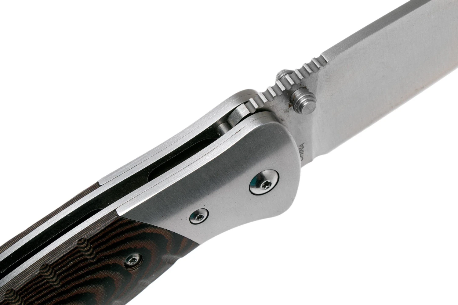 Buck Selkirk Micarta Couteau De Poche Avec Pierre à Feu, 0836BRS-B 8 Buck Selkirk Micarta Couteau De Poche Avec Pierre à Feu, 0836BRS-B - Image 6