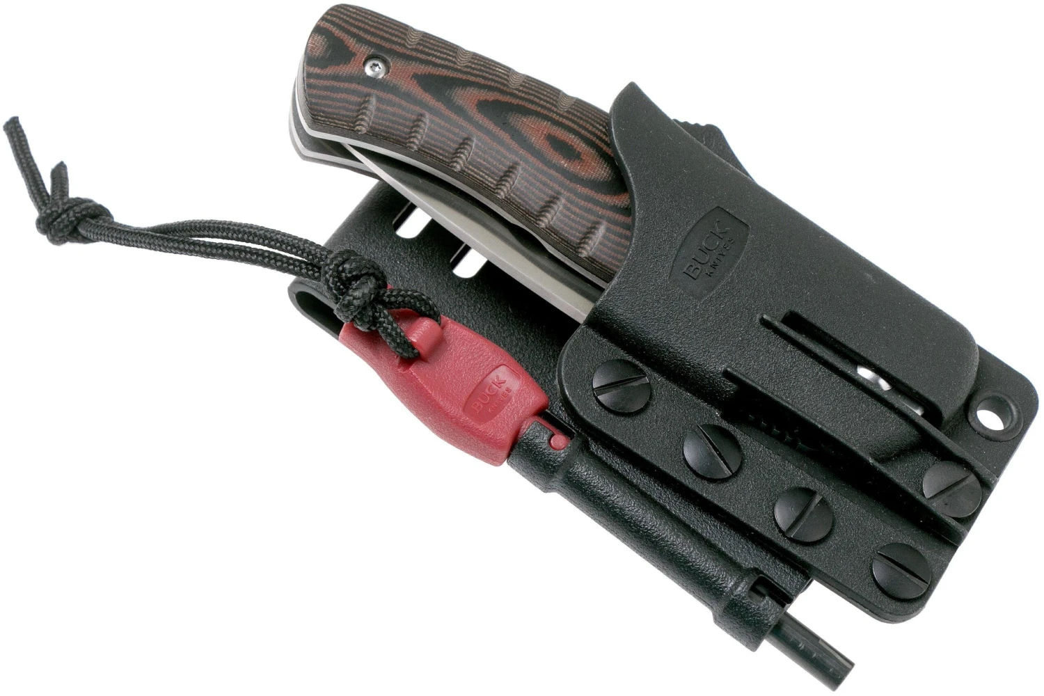 Buck Selkirk Micarta Couteau De Poche Avec Pierre à Feu, 0836BRS-B 11 Buck Selkirk Micarta Couteau De Poche Avec Pierre à Feu, 0836BRS-B - Image 9