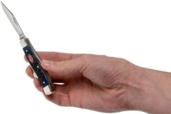 Case Medium Stockman Navy Blue Bone, Rogers Jig, 07049, 63032 SS Couteau De Poche -Couteaux De Poche Soldes CE07049 05 case