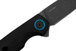 Black Fox Argus BF-760 Blackwashed D2 Manche En Black G10, Couteau De Poche -Couteaux De Poche Soldes FOBF 760 05 blackfox