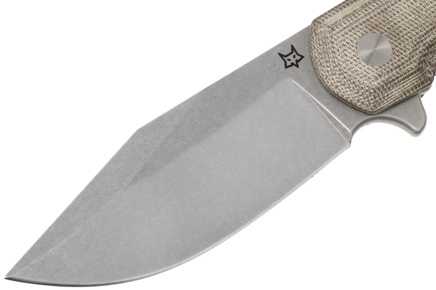 Fox Knives Eastwood Tiger 524G Stonewashed D2, Green Micarta Couteau De Poche, Gudy Van Poppel Design 5 Fox Knives Eastwood Tiger 524G Stonewashed D2, Green Micarta Couteau De Poche, Gudy Van Poppel Design - Image 3