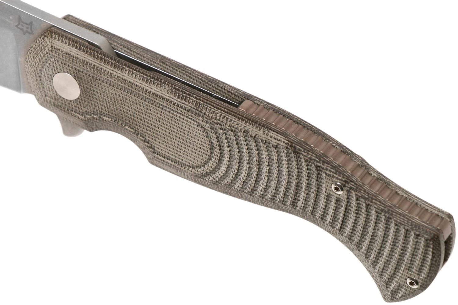 Fox Knives Eastwood Tiger 524G Stonewashed D2, Green Micarta Couteau De Poche, Gudy Van Poppel Design 9 Fox Knives Eastwood Tiger 524G Stonewashed D2, Green Micarta Couteau De Poche, Gudy Van Poppel Design - Image 7