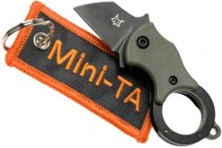 Fox Mini-TA FX-536ODB OD Green & Black, Couteau De Poche Porte-clés