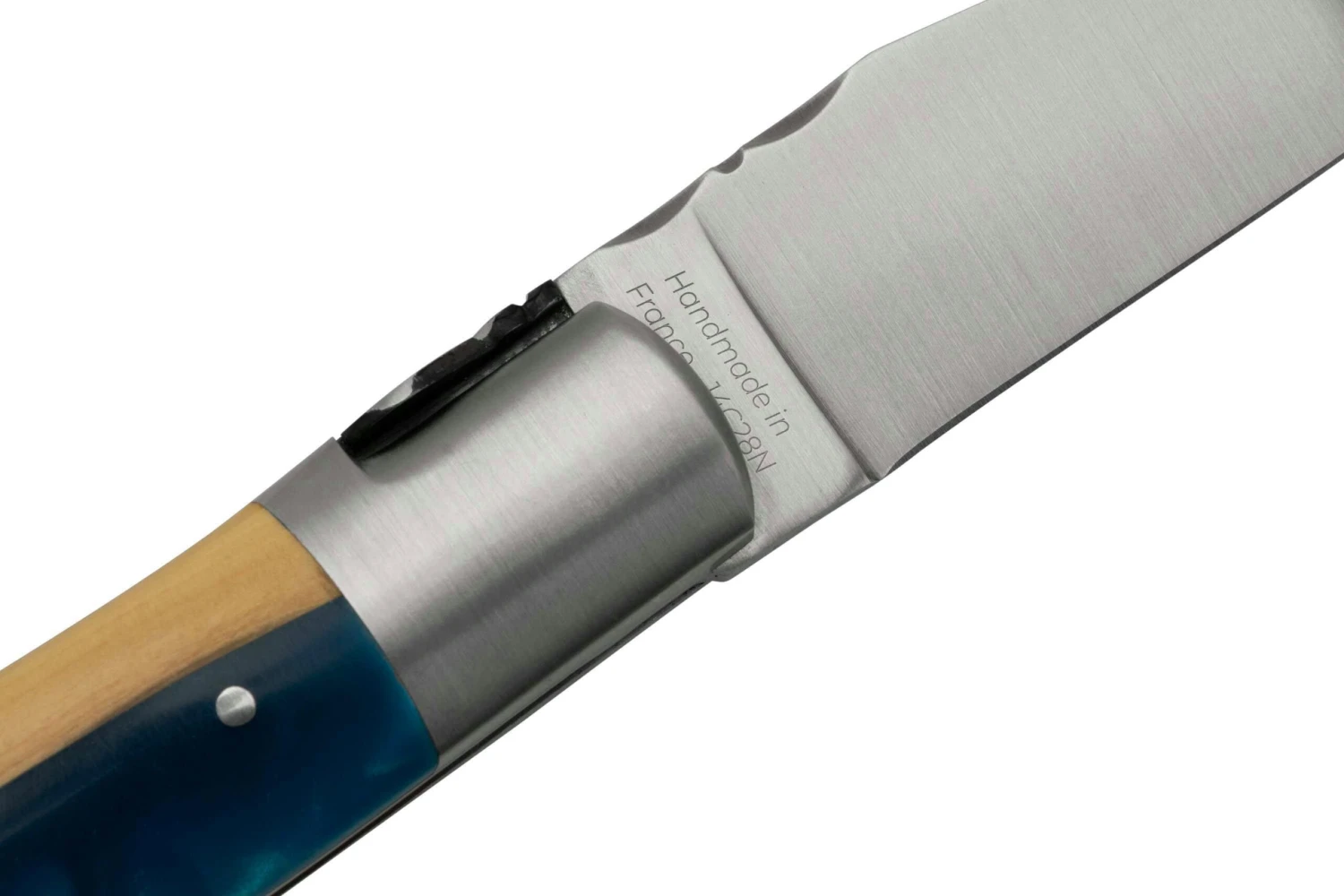 Fontenille Pataud Gentleman 10,5 Cm L8HBU Blue Hybrid Boxwood Couteau De Poche 7 Fontenille Pataud Gentleman 10,5 Cm L8HBU Blue Hybrid Boxwood Couteau De Poche - Image 5