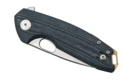 GiantMouse ACE Tribeca, Stonewashed Magnacut, Denim Canvas Micarta Couteau De Poche -Couteaux De Poche Soldes GM TRI DM 06 giantmouse