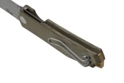 GiantMouse ACE Clyde Green Canvas Micarta, Brass, Couteau De Poche, Ansø En Voxnaes Design -Couteaux De Poche Soldes GMCLYDE GRN MICARTA 04 giantmouse