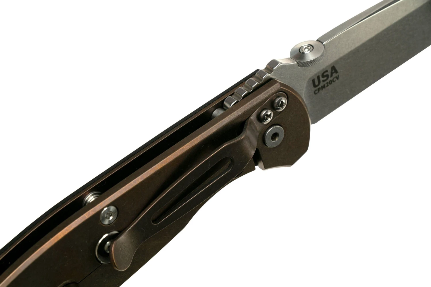 Rick Hinderer Firetac Spanto Stonewash, Bronze Black G10, Couteau De Poche 8 Rick Hinderer Firetac Spanto Stonewash, Bronze Black G10, Couteau De Poche - Image 6