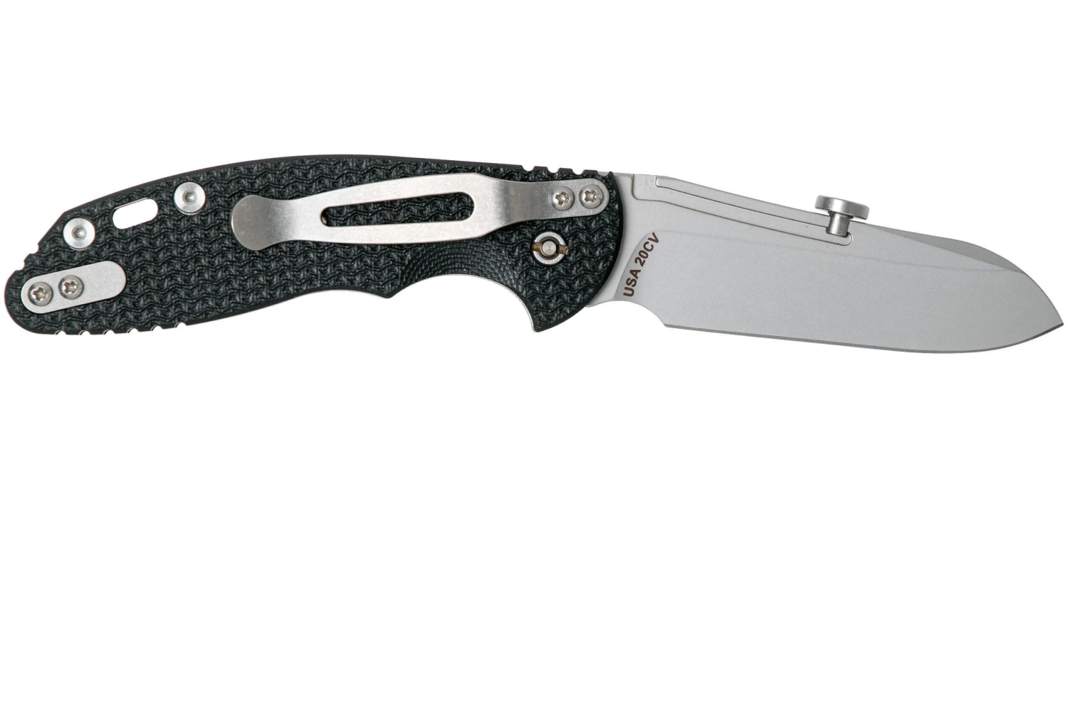 Rick Hinderer XM Slippy 3" Sheepfoot 20CV Black G10 Slipjoint Couteau De Poche 4 Rick Hinderer XM Slippy 3" Sheepfoot 20CV Black G10 Slipjoint Couteau De Poche - Image 2