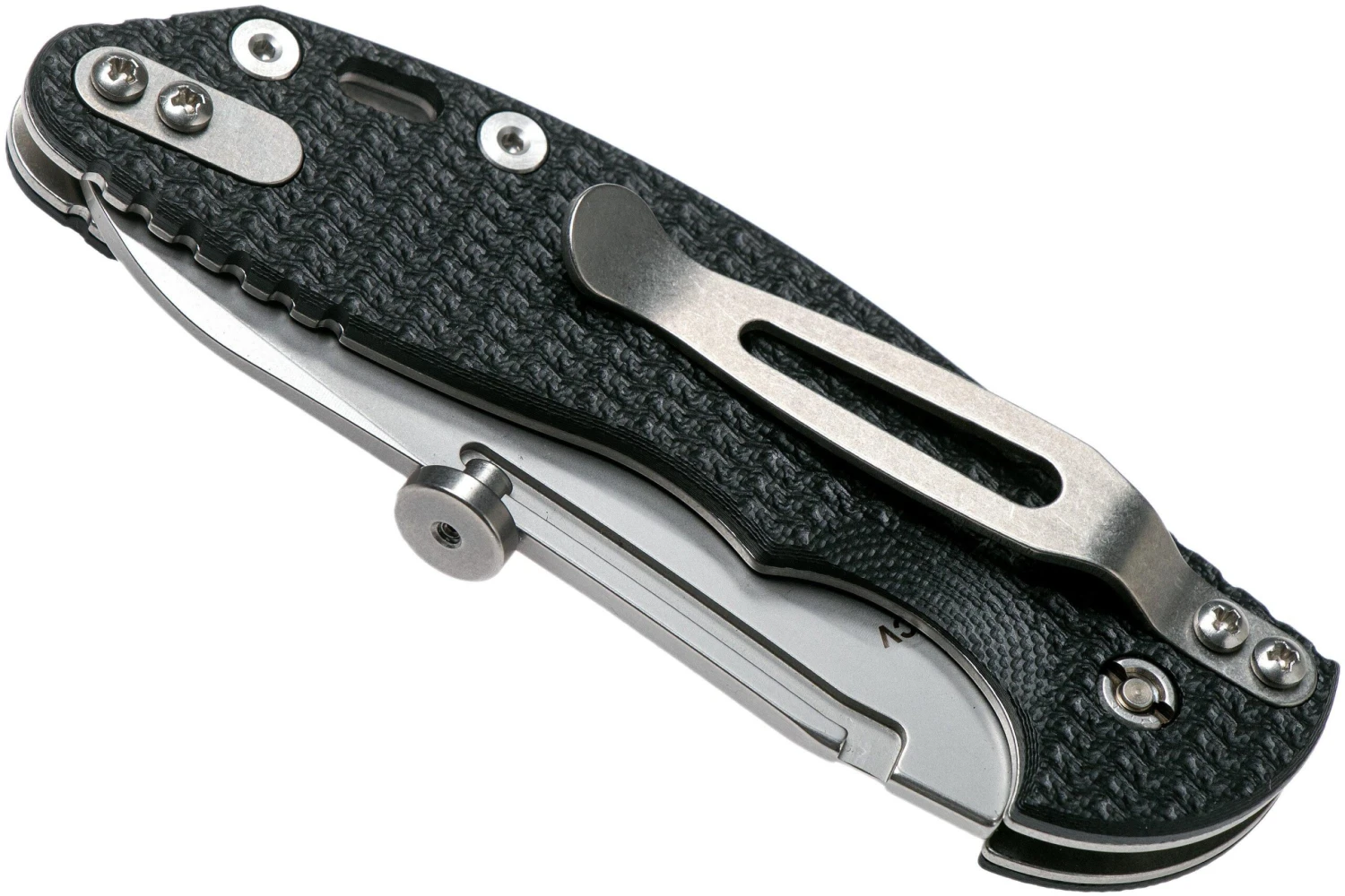 Rick Hinderer XM Slippy 3" Sheepfoot 20CV Black G10 Slipjoint Couteau De Poche 6 Rick Hinderer XM Slippy 3" Sheepfoot 20CV Black G10 Slipjoint Couteau De Poche - Image 4