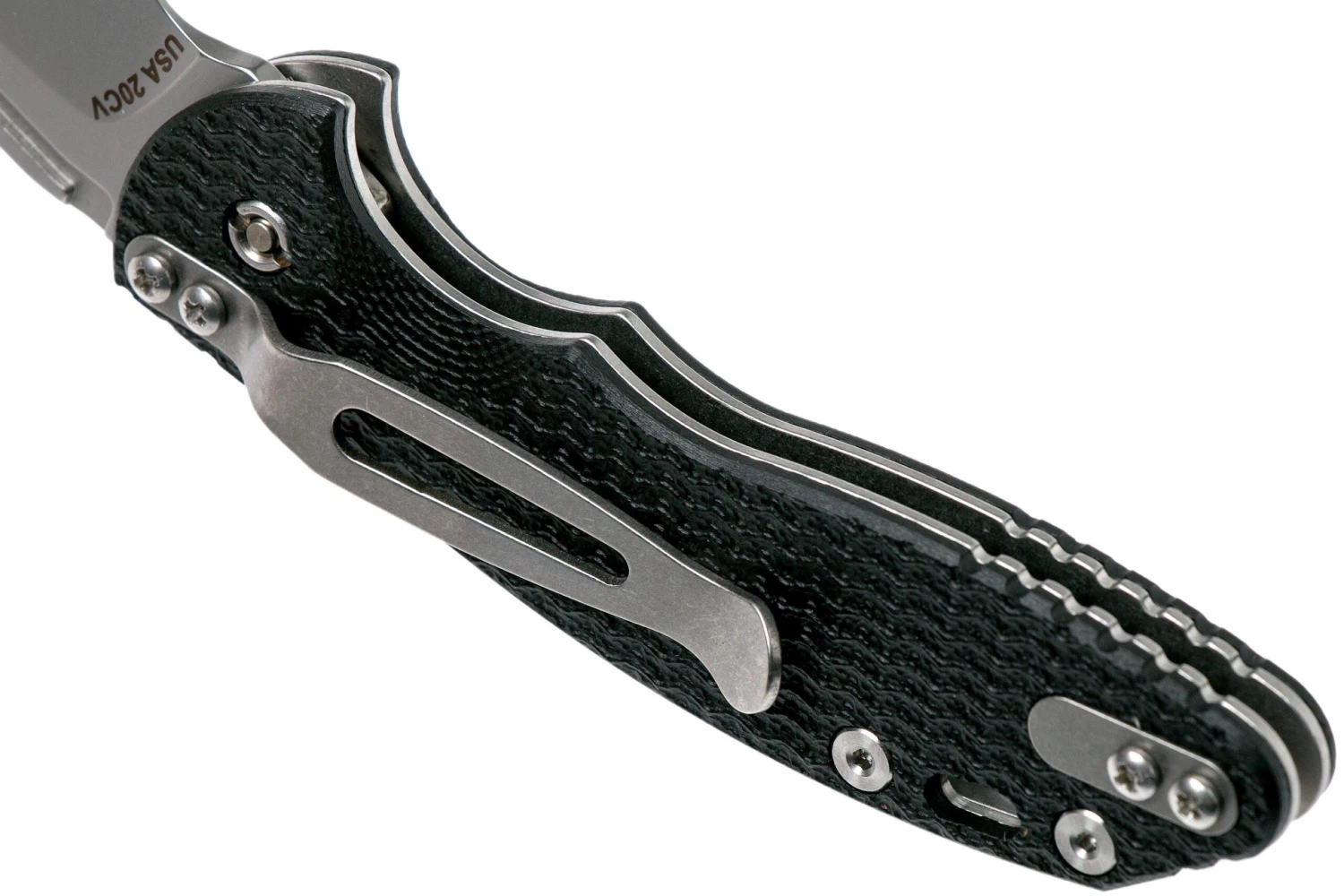 Rick Hinderer XM Slippy 3" Sheepfoot 20CV Black G10 Slipjoint Couteau De Poche 7 Rick Hinderer XM Slippy 3" Sheepfoot 20CV Black G10 Slipjoint Couteau De Poche - Image 5