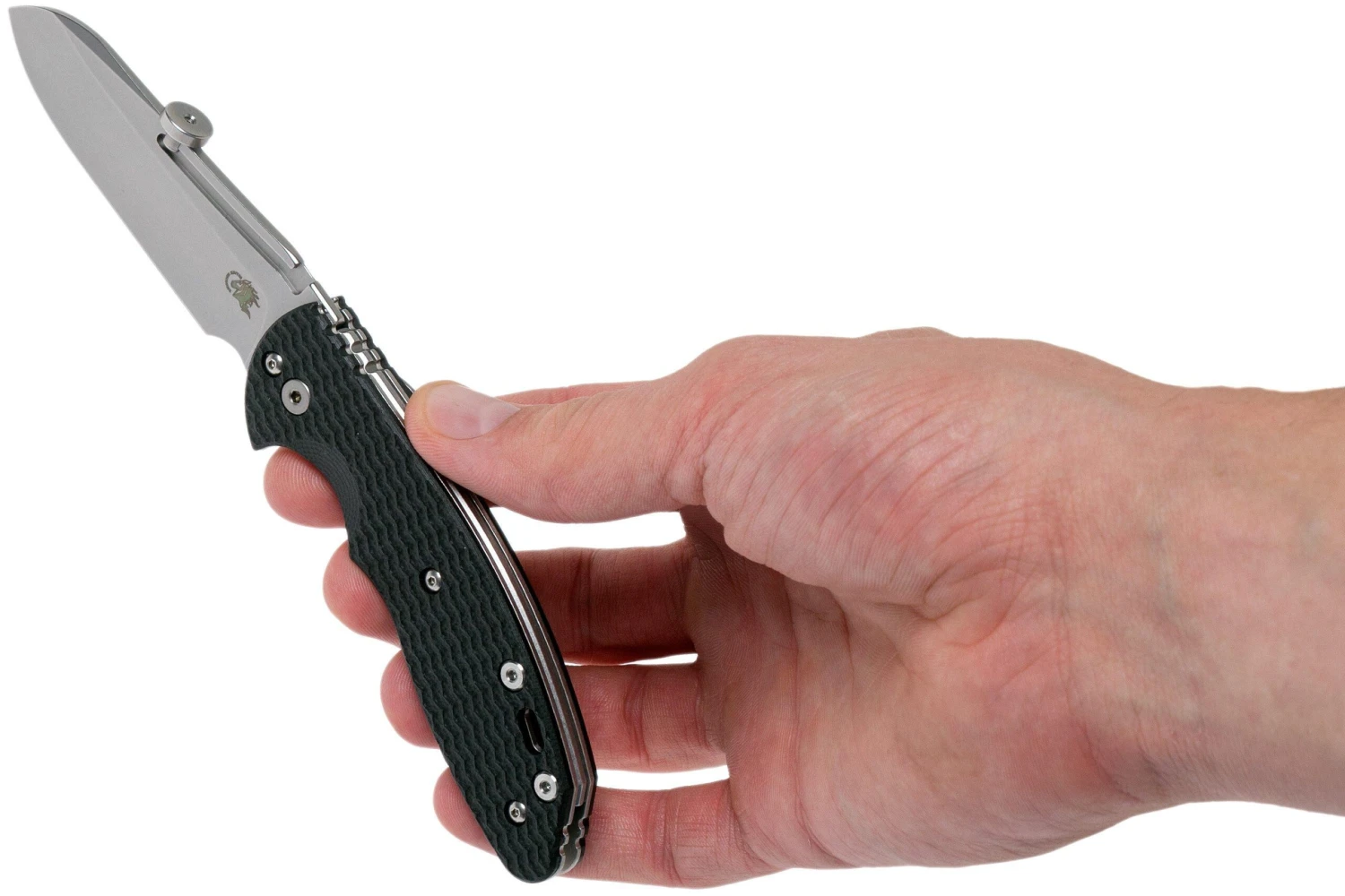 Rick Hinderer XM Slippy 3" Sheepfoot 20CV Black G10 Slipjoint Couteau De Poche 10 Rick Hinderer XM Slippy 3" Sheepfoot 20CV Black G10 Slipjoint Couteau De Poche - Image 8