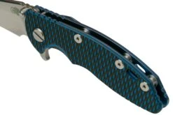 Rick Hinderer XM-18 3" Wharncliffe 20CV Stonewash, Battle Blue, Blue Black G10, Couteau De Poche -Couteaux De Poche Soldes HRK XM18 3 WCSBBB 07 hinderer