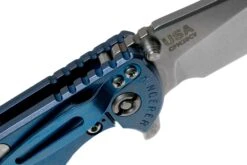 Rick Hinderer XM18 3,5” 20CV Slicer, Blue Ti, Blue-Black G10 Couteau De Poche -Couteaux De Poche Soldes HRK XM18 35 SLSBB B 06 rick hinderer knives