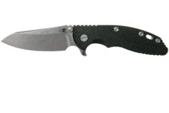 Rick Hinderer XM18 3.5" Skinny Sheepsfoot 20CV, Couteau De Poche Black G10