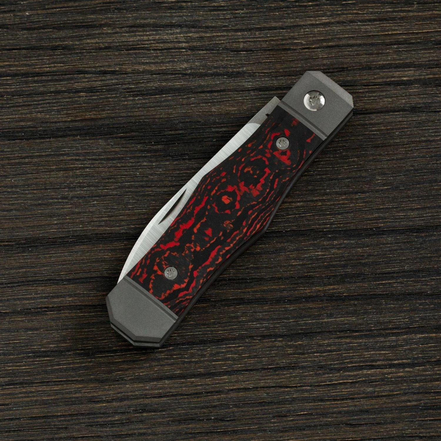 Jack Wolf Vampire Jack VAMPI-01-FCLF Fat Carbon Lava Flow Couteau De Poche Slipjoint 4 Jack Wolf Vampire Jack VAMPI-01-FCLF Fat Carbon Lava Flow Couteau De Poche Slipjoint - Image 2