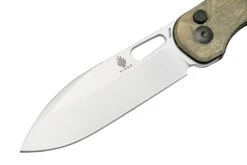 Kizer Vanguard HIC-CUP V3606C1, Button Lock Green Micarta Couteau De Poche, Azo Design -Couteaux De Poche Soldes KZV3606C1 03 kizer