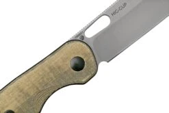 Kizer Vanguard HIC-CUP V3606C1, Button Lock Green Micarta Couteau De Poche, Azo Design -Couteaux De Poche Soldes KZV3606C1 05 kizer
