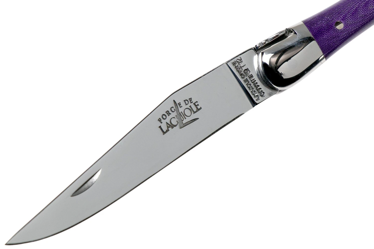 Forge De Laguiole 129INTCVIOBRI 9cm, Micarta Violette, Couteau Laguiole 5 Forge De Laguiole 129INTCVIOBRI 9cm, Micarta Violette, Couteau Laguiole - Image 3