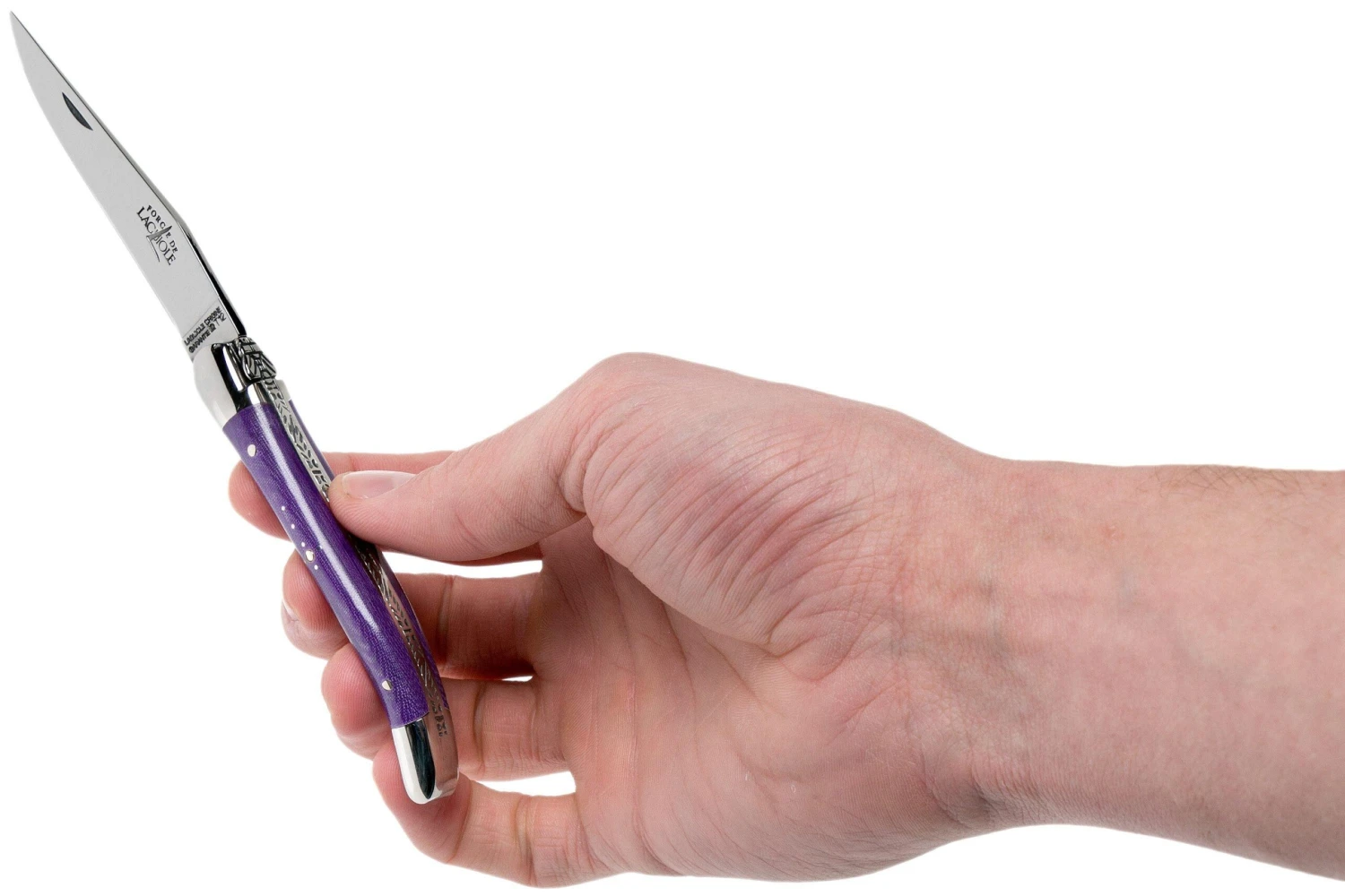 Forge De Laguiole 129INTCVIOBRI 9cm, Micarta Violette, Couteau Laguiole 10 Forge De Laguiole 129INTCVIOBRI 9cm, Micarta Violette, Couteau Laguiole - Image 8