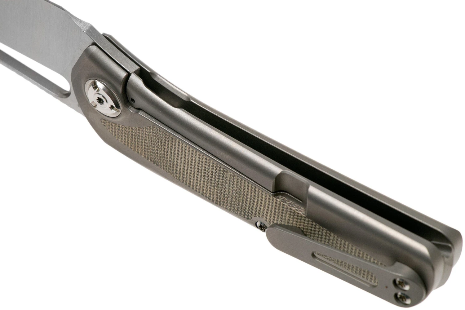 Liong Mah KUF V2 Kitchen Utility Folder, Green Canvas Micarta Couteau De Poche 7 Liong Mah KUF V2 Kitchen Utility Folder, Green Canvas Micarta Couteau De Poche - Image 5