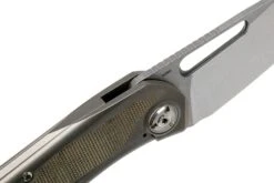 Liong Mah KUF V2 Kitchen Utility Folder, Green Canvas Micarta Couteau De Poche 15 Liong Mah KUF V2 Kitchen Utility Folder, Green Canvas Micarta Couteau De Poche -Couteaux De Poche Soldes LO KUF GCM 06 liong mah