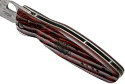 Mcusta MC-0183G Sengoku Tokugawa Ieyasu SPG2, Red Pakkawood, Couteau De Gentleman -Couteaux De Poche Soldes MC 0183G 07 mcusta