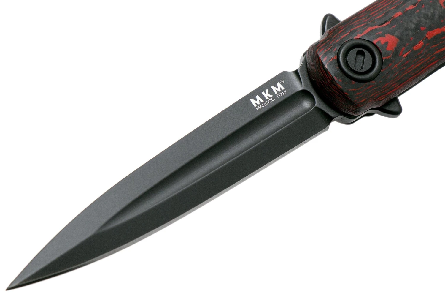 MKM Flame Dagger FL02-FCLTD Red Lava Carbon Fiber Couteau De Poche, Michael Zieba Design 5 MKM Flame Dagger FL02-FCLTD Red Lava Carbon Fiber Couteau De Poche, Michael Zieba Design - Image 3