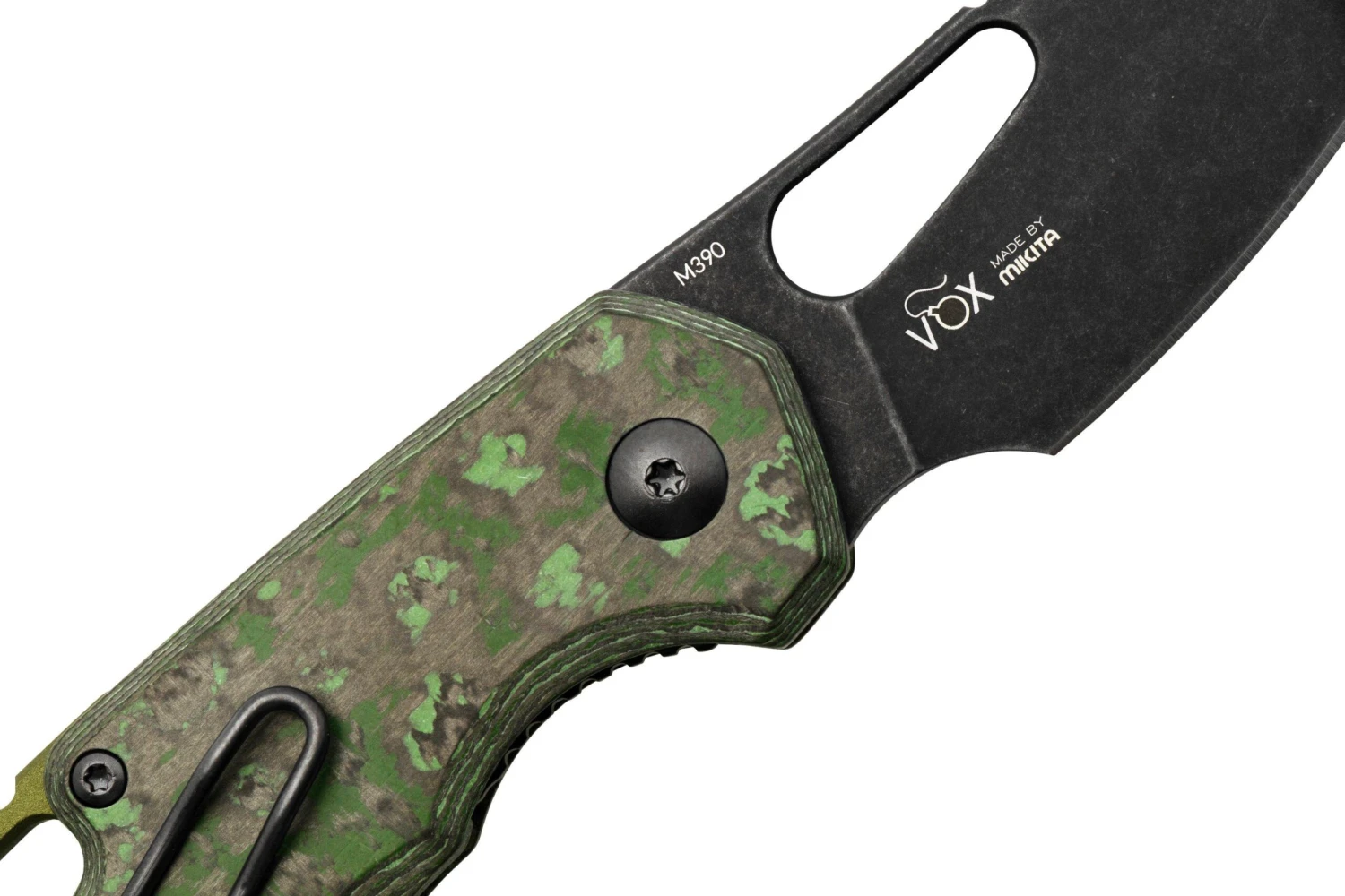 MKM Isonzo FX03-2CJD Cleaver Dark Stonewashed, Jungle Wear Carbon Fiber, Couteau De Poche, Jesper Voxnaes Design 7 MKM Isonzo FX03-2CJD Cleaver Dark Stonewashed, Jungle Wear Carbon Fiber, Couteau De Poche, Jesper Voxnaes Design - Image 5