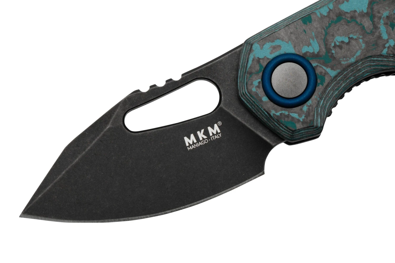 MKM Isonzo FX03-3CAD Clip Point Dark Stonewashed, Arctic Storm Carbon Fiber, Couteau De Poche, Jesper Voxnaes Design 5 MKM Isonzo FX03-3CAD Clip Point Dark Stonewashed, Arctic Storm Carbon Fiber, Couteau De Poche, Jesper Voxnaes Design - Image 3