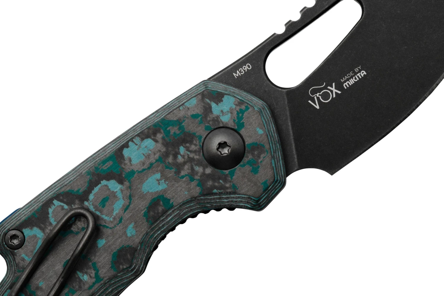 MKM Isonzo FX03-3CAD Clip Point Dark Stonewashed, Arctic Storm Carbon Fiber, Couteau De Poche, Jesper Voxnaes Design 7 MKM Isonzo FX03-3CAD Clip Point Dark Stonewashed, Arctic Storm Carbon Fiber, Couteau De Poche, Jesper Voxnaes Design - Image 5
