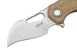 MKM Isonzo FX03M-1NC Hawkbill M390, Natural Canvas Micarta Couteau De Poche, Jesper Voxnaes Design -Couteaux De Poche Soldes MMK FX03M 1NC 03 mkm