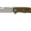 MKM Clap LS01-GC Green Canvas Micarta Couteau De Poche, Bob Terzuola Design -Couteaux De Poche Soldes MMK LS01 GC 01 mkm knives